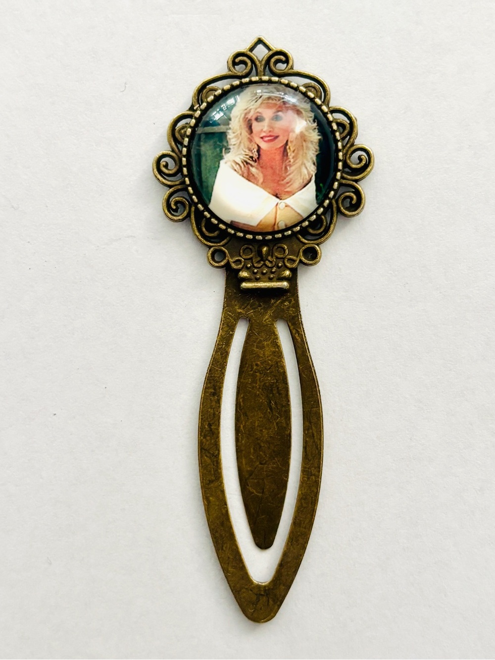 Dolly Parton Retro Style Metal Bookmark, Handmade, NWT
